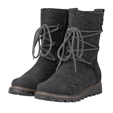 Pomar Winter Boots Posio GTX (Felt Boots, Waterproof, Extremely Warm) Granite Grey Ladies
